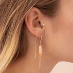 Stone Thread Earring