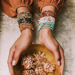 Stone Wrap Bracelet/Necklace - Howlite